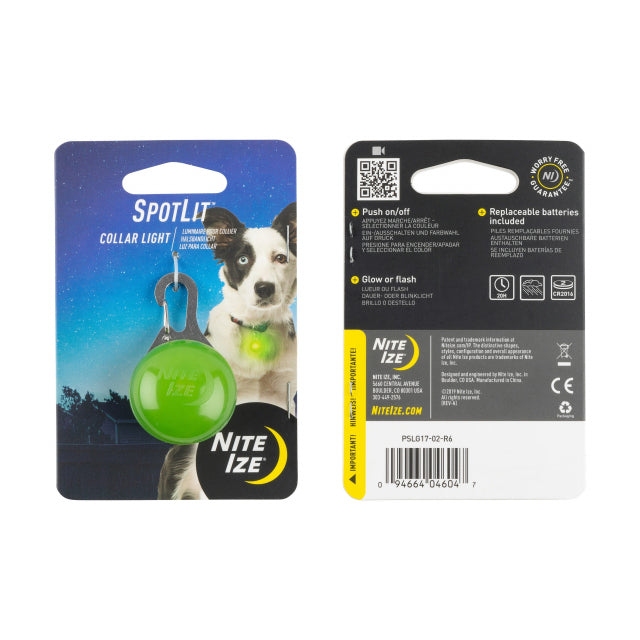 Nite Ize SpotLit Collar Light Lime Plastic