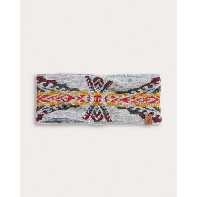 Pendleton Autumn Birch Fleece-lined Merino Headband Grey