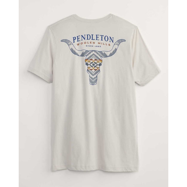 Pendleton Cascadia Skull Graphic Tee Shirt Grey