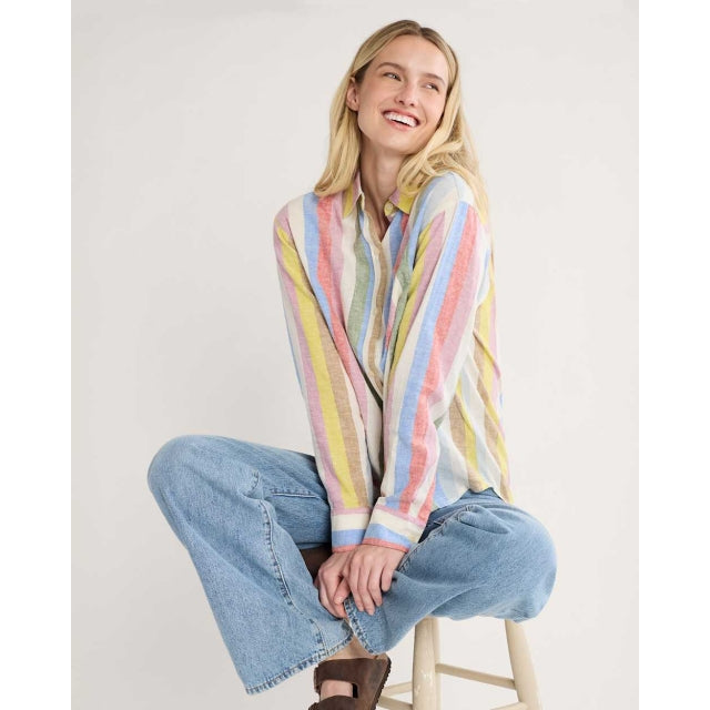Pendleton Coastal Linen Shirt White