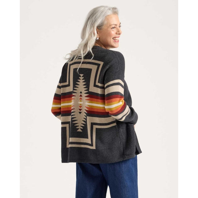 Pendleton Sierra Springs Cotton Cardigan Sweater Black