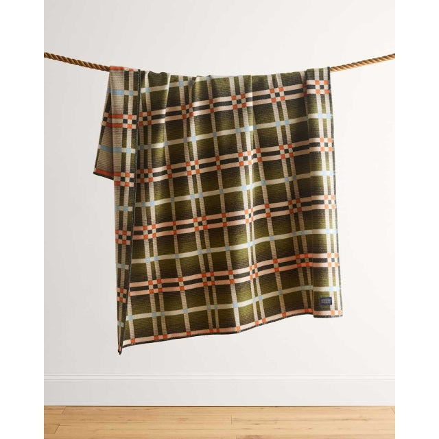 Pendleton Four Square Throw Slide Mountain Olive