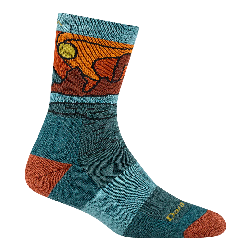 Darn Tough Celeste Micro Crew Midweight With Cushion Teal