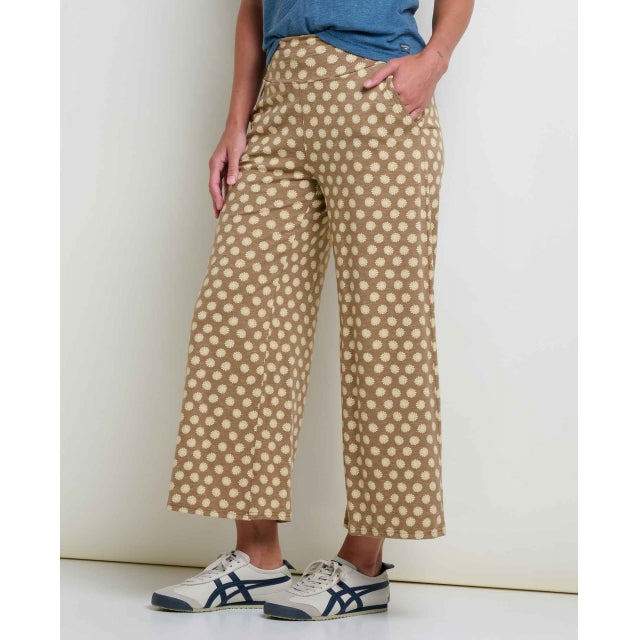 Toad&co Chaka Wide Leg Pant Honey Brown Floral Print