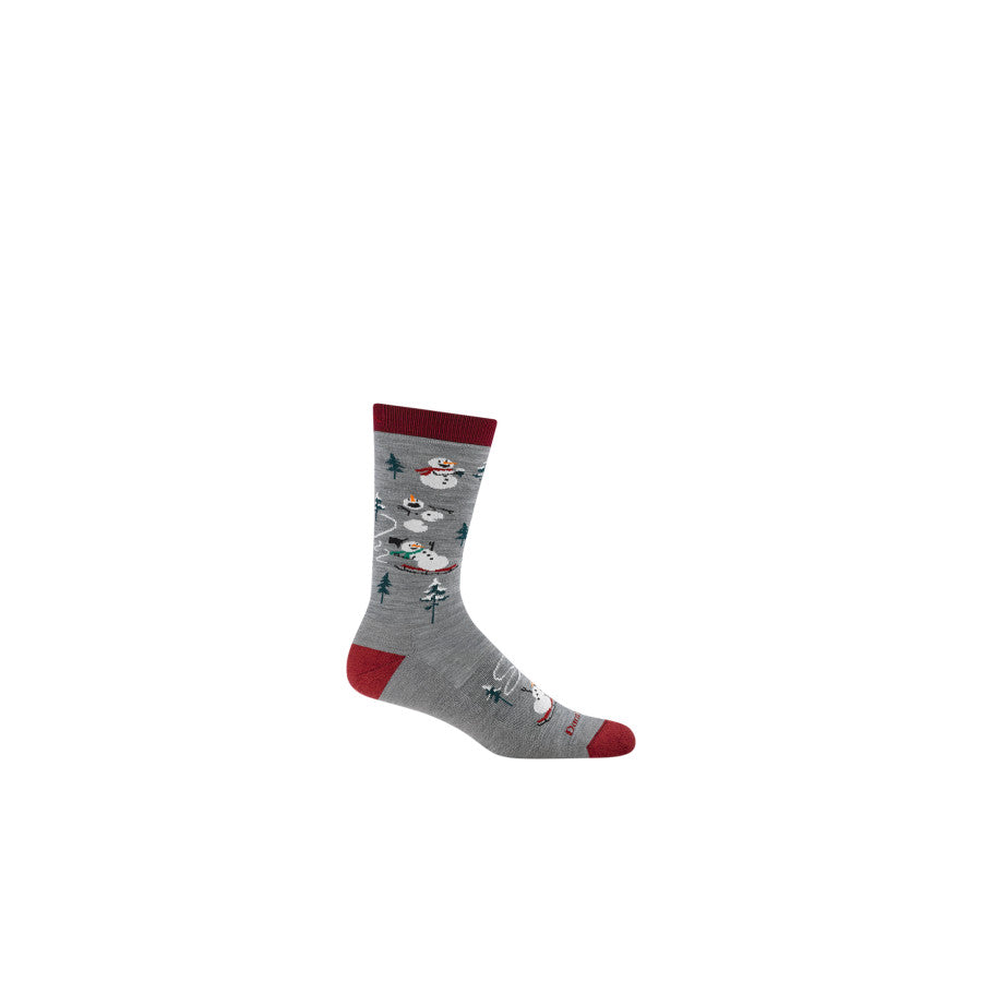 Darn Tough Sled Head Crew Lightweight With Cushion Gray