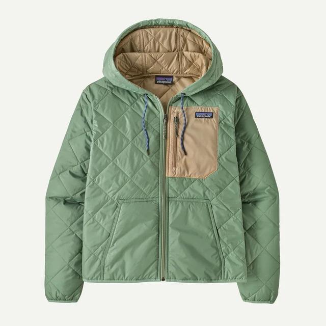 Patagonia Diamond Quilted Bomber Hoody Ellwood Green