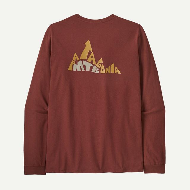 Patagonia Long Sleeved Berm Logo Responsibilitee Dried Vanilla