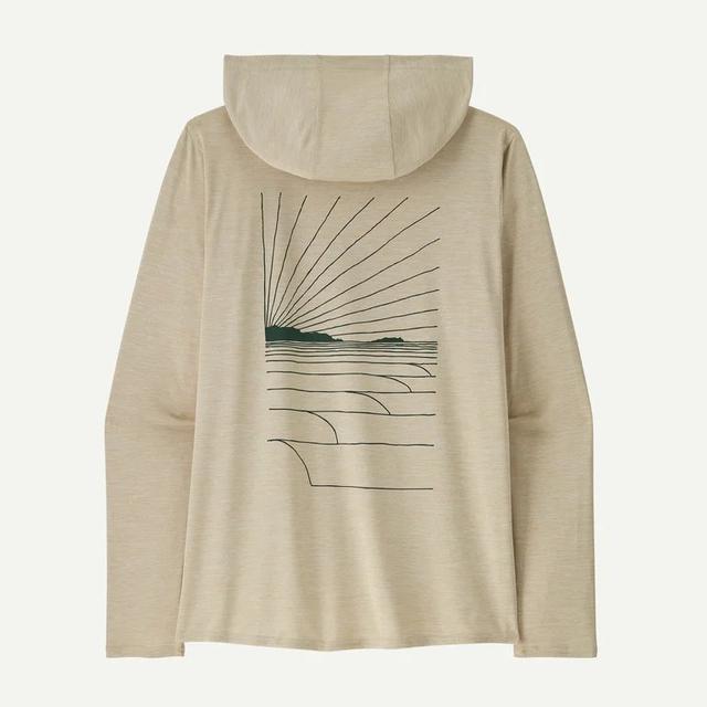 Patagonia Capilene Cool Daily Graphic Hoody Waves Rolling: Pumice X-Dye