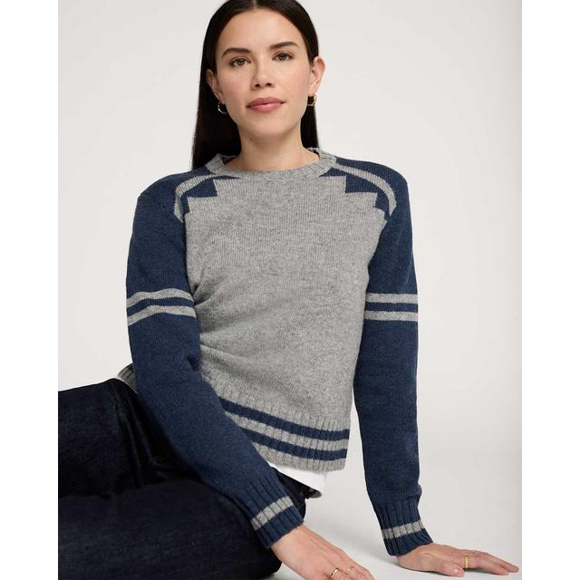 Pendleton Graphic Shetland Collection Sweater Grey/Blue Heather