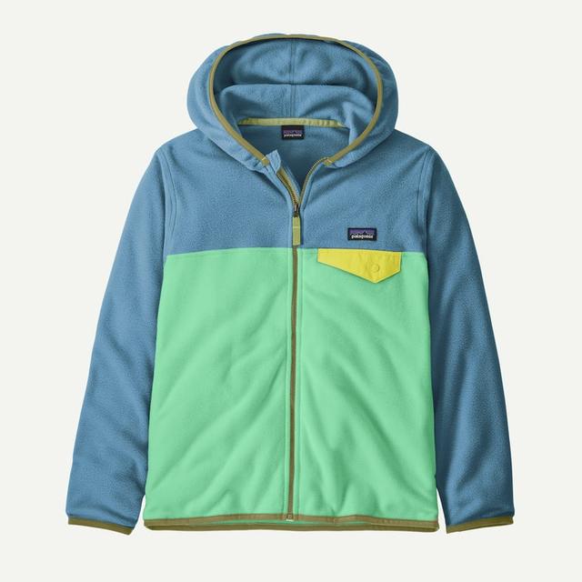 PATAGONIA パタゴニア 2010SS KID'S Micro D-Luxe Cardigan マイクロフリース ジップアップパーカー 63361 KID'S L(12) MNL ターコイズ トップス【中古】【PATAGONIA】 patagonia - PATAGONIA パタゴニア 2010SS KID'S Micro D-Luxe