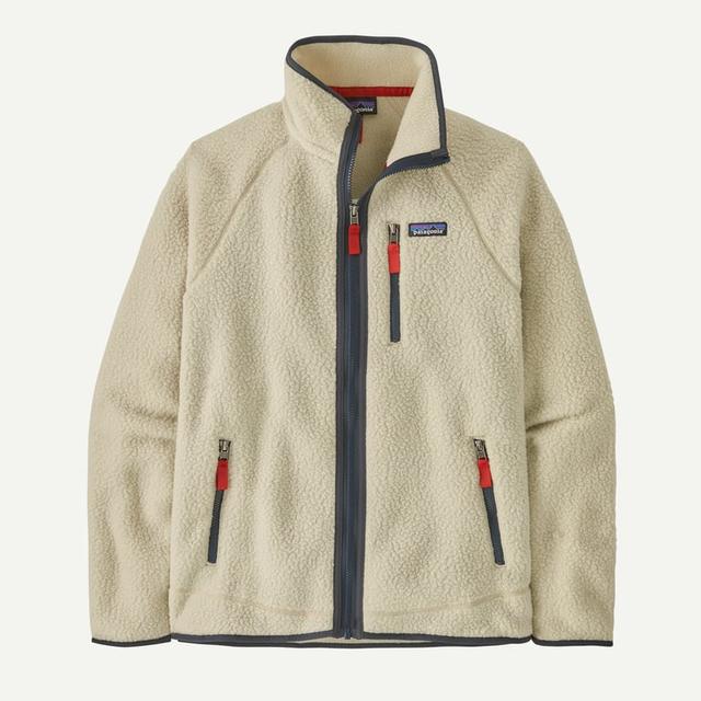 Patagonia Retro Pile Jacket Pelican w/Smolder Blue